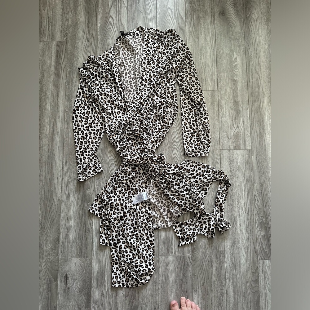 Leopard Wrap Dress